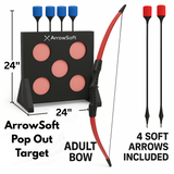ArrowSoft Dual Target Archery Set – Adult Game Kit