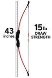 Standard Bow For Youth/Small Adult - 14lb Draw / 43" Length