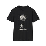 Surreal Celestial Shirt, Moon Balloon Illusion Art Tee, Moon Phase Tee, Mystical Witchy Gift