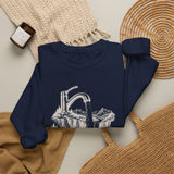 Surreal Mountain Sweatshirt, Faucet Waterfall Illusion Art Crewneck, Hiking Tee, Outdoor Lover Gift