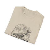 Surreal Ocean Shirt, Sky Whale Illusion Art Tee, Whale Sea Life Tee, Beach Lover Gift