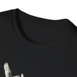 Surreal Bird Shirt, Feather Quill River Illusion Art Tee, Bird Lover Gift, Birdwatching Tee