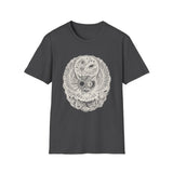 Surreal Celestial Shirt, Eclipse Owl Illusion Art Tee, Moon Phase Tee, Mystical Witchy Gift