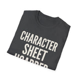 Character Sheet Hoarder Shirt, Funny Game Master Shirt, Tabletop Gamer Gift, RPG Tee, Game Night Gift