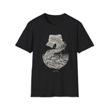 Surreal Knitter Shirt, Yarn to Ocean Waves Illusion Art Tee, Knitting Gift, Knitter Tee, Yarn Lover Gift