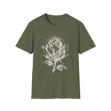 Surreal Garden Shirt, Rose Staircase Illusion Art Tee, Gardener Gift, Botanical Plant Tee