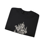 Surreal Architect Sweatshirt, Blueprint Castle Illusion Art Crewneck, Architect Gift, Vintage Engraving Tee
