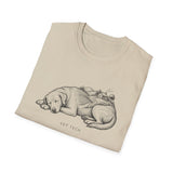 Surreal Vet Tech Shirt, Dog to Hills Illusion Art Tee, Vet Tech Gift, Veterinary Technician Tee, Vet Clinic Gift