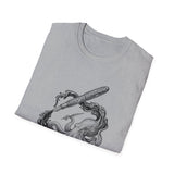 Surreal Bookish Shirt, Ink Octopus Illusion Art Tee, Book Lover Gift, Reader Tee, Dark Academia Shirt