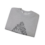 Surreal Ocean Sweatshirt, Seashell City Illusion Art Crewneck, Sailing Tee, Ocean Lover Gift