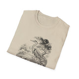 Surreal Bird Shirt, Heron Constellation Illusion Art Tee, Bird Lover Gift, Birdwatching Tee