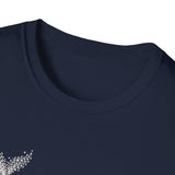 Surreal Bird Shirt, Starling Whale Illusion Art Tee, Bird Lover Gift, Birdwatching Tee