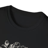 Surreal Engineer Shirt, Blooming Gears Illusion Art Tee, Engineer Gift, Mechanic Tee, Vintage Engraving Tee