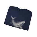 Surreal Bird Sweatshirt, Starling Whale Illusion Art Crewneck, Bird Lover Gift, Birdwatching Tee