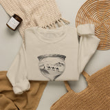 Surreal Travel Sweatshirt, Hourglass Desert Ocean Illusion Art Crewneck, Adventure Gift, Wanderlust Tee