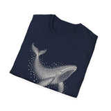 Surreal Bird Shirt, Starling Whale Illusion Art Tee, Bird Lover Gift, Birdwatching Tee