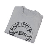 Full Moon Shift Survivor Shirt, Funny ER Nurse Shirt, ER Nurse Gift, Emergency Nurse Tee, Nurse Week Gift