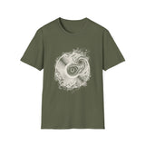 Surreal Music Shirt, Vinyl Galaxy Illusion Art Tee, Musician Gift, Piano Guitar Tee