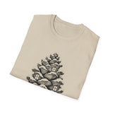 Surreal Christmas Shirt, Pinecone House Illusion Art Tee, Christmas Gift, Winter Holiday Tee