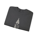 Surreal Christmas Sweatshirt, Christmas Tree Candle Illusion Art Crewneck, Christmas Gift, Winter Holiday Sweater