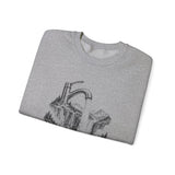 Surreal Mountain Sweatshirt, Faucet Waterfall Illusion Art Crewneck, Hiking Tee, Outdoor Lover Gift