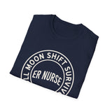 Full Moon Shift Survivor Shirt, Funny ER Nurse Shirt, ER Nurse Gift, Emergency Nurse Tee, Nurse Week Gift