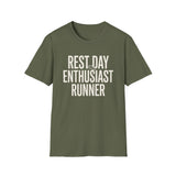 Rest Day Enthusiast Shirt, Funny Runner Shirt, Runner Gift, Running Tee, Marathon Gift