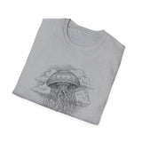 Surreal Ocean Shirt, Jellyfish Rain Illusion Art Tee, Whale Sea Life Tee, Beach Lover Gift