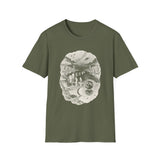 Surreal Celestial Shirt, Moon Stepping Stones Illusion Art Tee, Moon Phase Tee, Mystical Witchy Gift