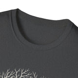 Surreal Forest Shirt, Moon Antlers Illusion Art Tee, Wildlife Nature Tee, Outdoor Lover Gift