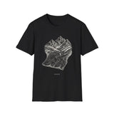Surreal Hiker Shirt, Map to Mountains Illusion Art Tee, Hiker Gift, Hiking Tee, Outdoor Lover Gift