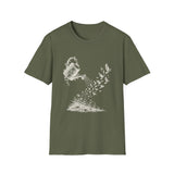 Surreal Garden Shirt, Watering Can Birds Illusion Art Tee, Gardener Gift, Botanical Plant Tee