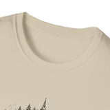 Surreal Christmas Shirt, Wreath Village Illusion Art Tee, Christmas Gift, Winter Holiday Tee