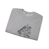 Surreal Teacher Sweatshirt, Pencil Road Schoolhouse Illusion Art Crewneck, Teacher Gift, Vintage Engraving Tee