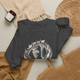 Surreal Cat Sweatshirt, Endless Cat Staircase Illusion Art Crewneck, Cat Lover Gift, Vintage Engraving Cat Tee