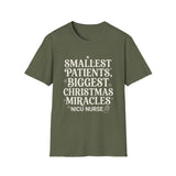 Smallest Patients, Biggest Christmas Miracles Shirt, Funny NICU Nurse Shirt, Neonatal Nurse Gift, NICU Christmas Tee, Nurse Gift