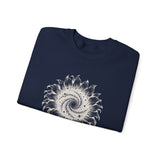 Surreal Garden Sweatshirt, Sunflower Galaxy Illusion Art Crewneck, Gardener Gift, Botanical Plant Tee