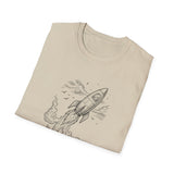 Surreal Vegetable Gardener Shirt, Carrot to Rocket Illusion Art Tee, Gardener Gift, Gardening Tee, Vegetable Garden Gift