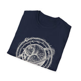 Surreal Cat Shirt, Cat Planet Illusion Art Tee, Cat Lover Gift, Vintage Engraving Cat Tee