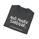 Null Pointer Survivor Shirt, Funny Software Engineer Shirt, Programmer Gift, Software Developer Tee, Coder Gift