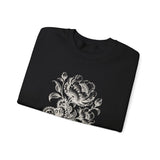 Surreal Engineer Sweatshirt, Blooming Gears Illusion Art Crewneck, Engineer Gift, Mechanic Tee, Vintage Engraving Tee