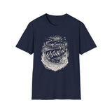 Surreal Music Shirt, Bird Notes Illusion Art Tee, Musician Gift, Piano Guitar Tee