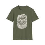 Surreal Forest Shirt, Howl to the Moon Illusion Art Tee, Wildlife Nature Tee, Outdoor Lover Gift