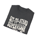 Sit-to-Stand Supervisor Shirt, Funny CNA Shirt, CNA Gift, Nursing Assistant Tee, Healthcare Worker Gift