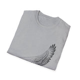 Surreal Pilot Shirt, Airplane Bird Wing Illusion Art Tee, Aviation Gift, Vintage Engraving Tee