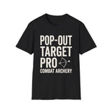 Pop-Out Target Pro Shirt, Funny Combat Archery Shirt, Archery Gift, Archer Tee, Combat Archery Gift