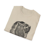 Surreal Forest Shirt, Forest Owl Illusion Art Tee, Wildlife Nature Tee, Outdoor Lover Gift
