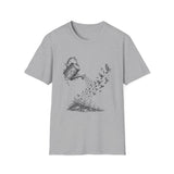 Surreal Garden Shirt, Watering Can Birds Illusion Art Tee, Gardener Gift, Botanical Plant Tee