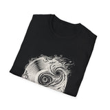 Surreal Music Shirt, Vinyl Galaxy Illusion Art Tee, Musician Gift, Piano Guitar Tee