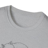 Surreal Cat Shirt, Cloud Cat Illusion Art Tee, Cat Lover Gift, Vintage Engraving Cat Tee